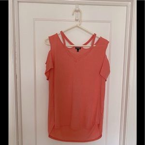 Express cold shoulder top